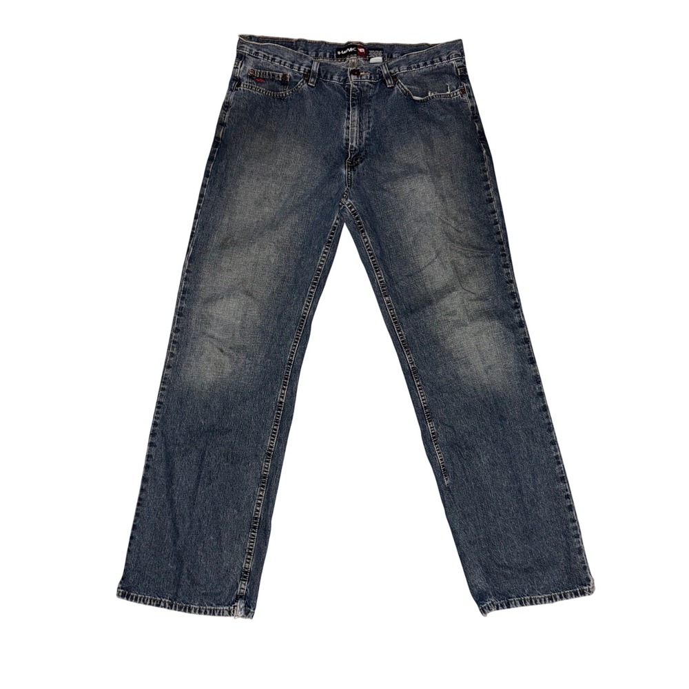 Tony Hawk Mens Baggy Skate Jeans 34x32 Blue Denim Y2K Wide Leg Distressed Grunge